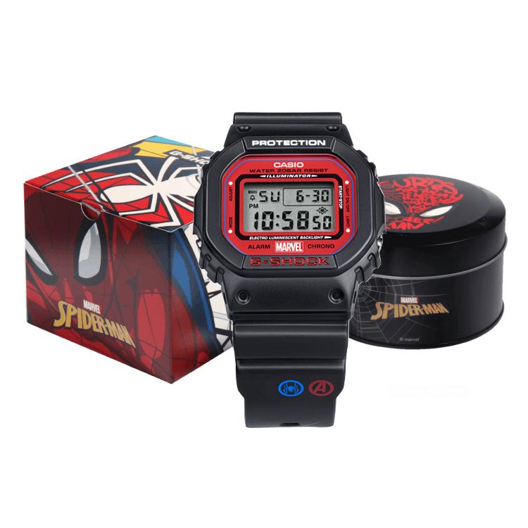 CASIO Men G-SQUAD Series Gray Watch DW-5600SPIDER-1PR