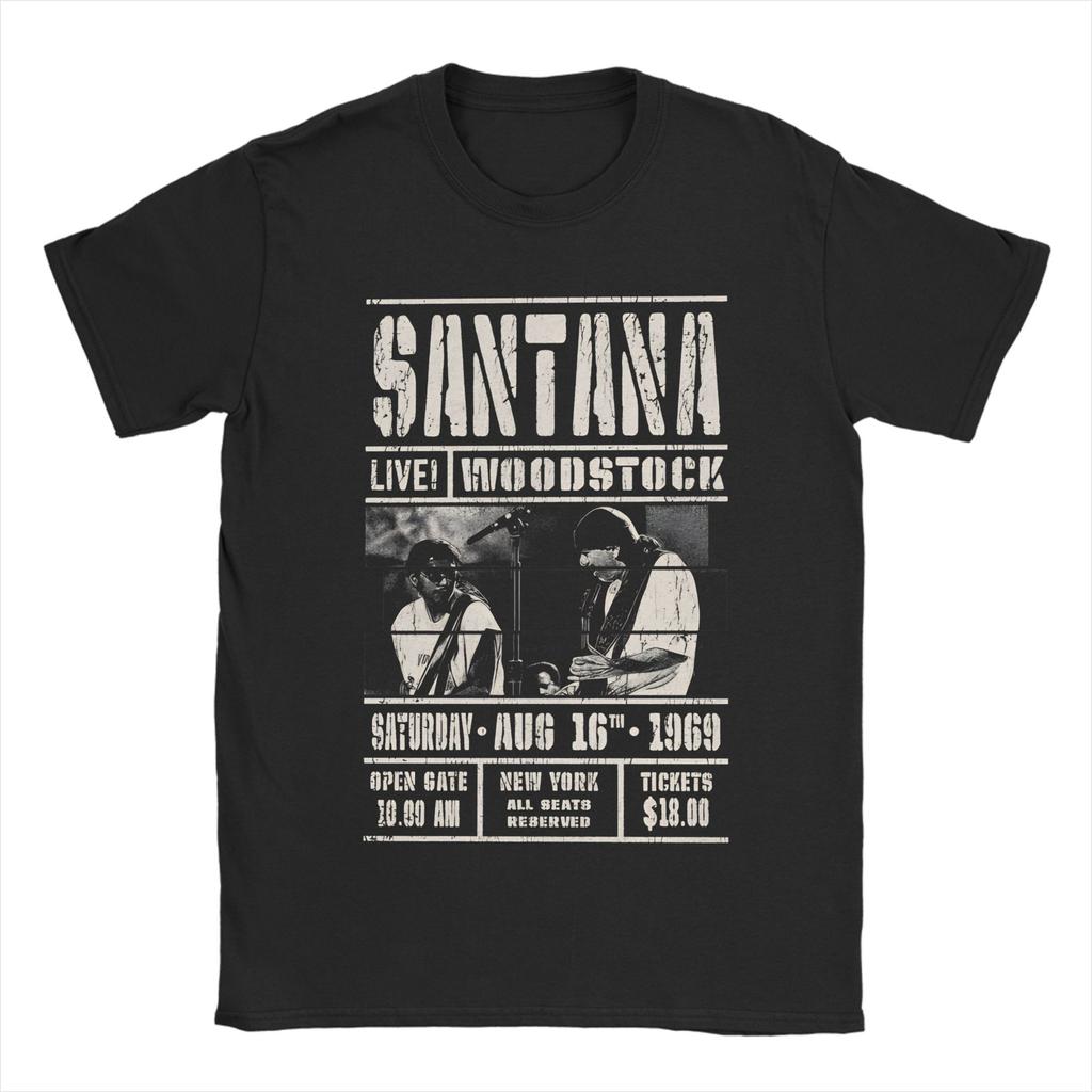 Unisex Women Graphic Printed Santana Oneness Rock Band   Tee T Shirt 100 Cotton  Tshirts Clothing