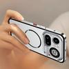 Coque Pour Nothing Phone 4A Pro Phone 4A Alliage d'Aluminium Cadre Métallique Pare-chocs Acrylique Givré Cover de Recharge Sans Fil Magsafe