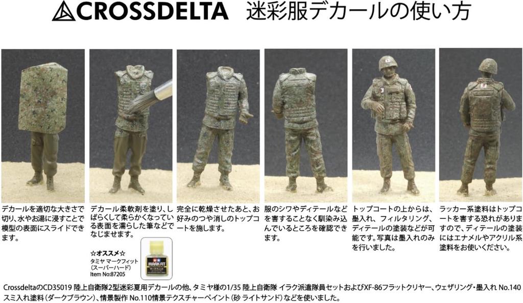 Cross Delta Tiger Stripe John Wayne Dens Plastic Model Decal 1/35 MIL-35-009