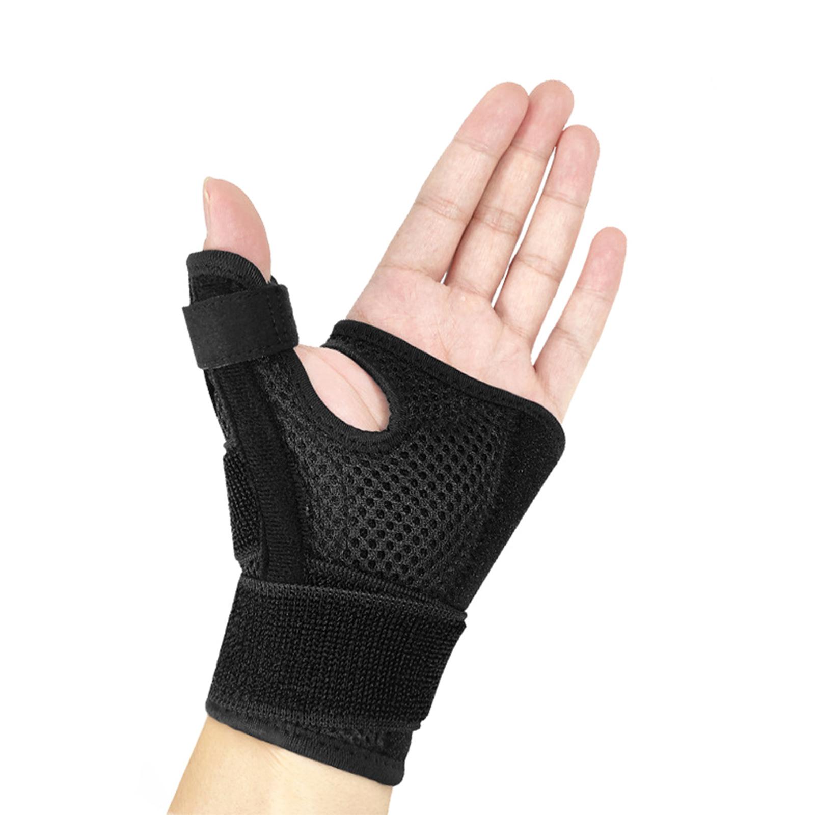 

Спортивная медицина дышащий регулируемый стабилизатор большого пальца шина для большого пальца поддержка артрита протектор для мужчин и женщин A чёрный