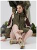 Lotus Leaf Colorblock Softshell Jacket: Water-Repellent, Elastic Hem, Fleece-Lined, Stand Collar