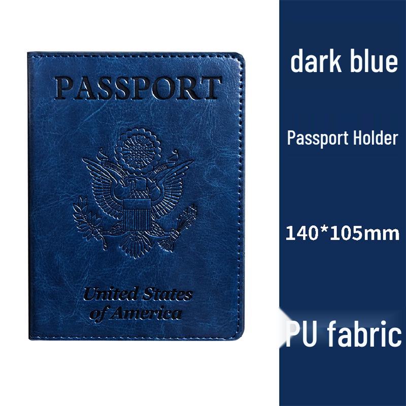 Personalizowany skórzany PU etui na paszport szczepionkowy USA