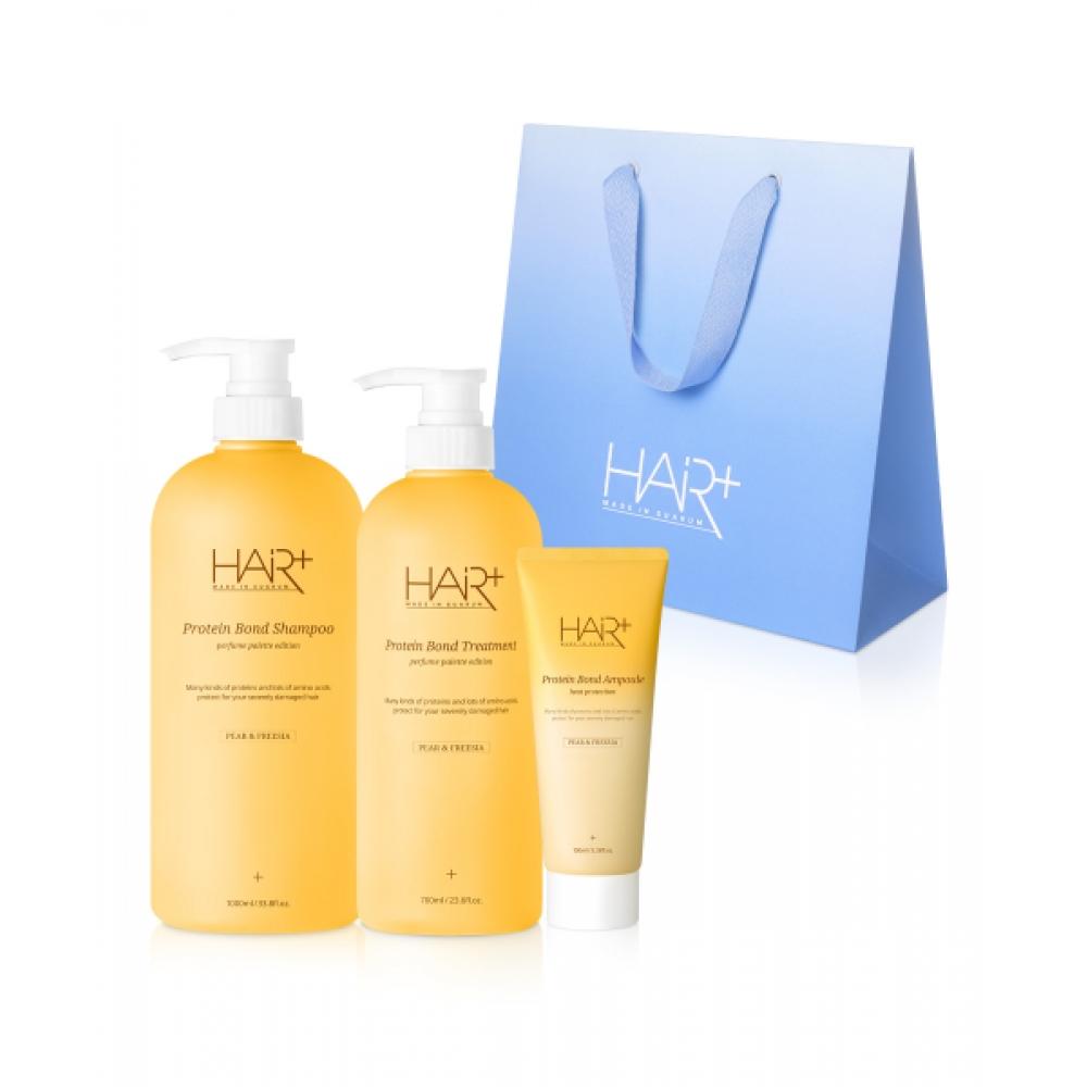 Hairplus Freesia Perfume Protein Thermal Protection Intensive Clinic Gift Set NONE