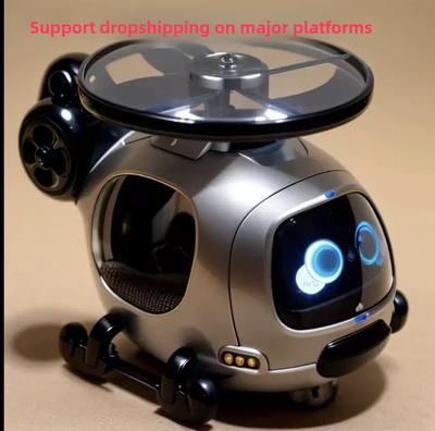 Children's Rotating Inertia Flying Saucer Helicopter Toy for 4 14 Years Old