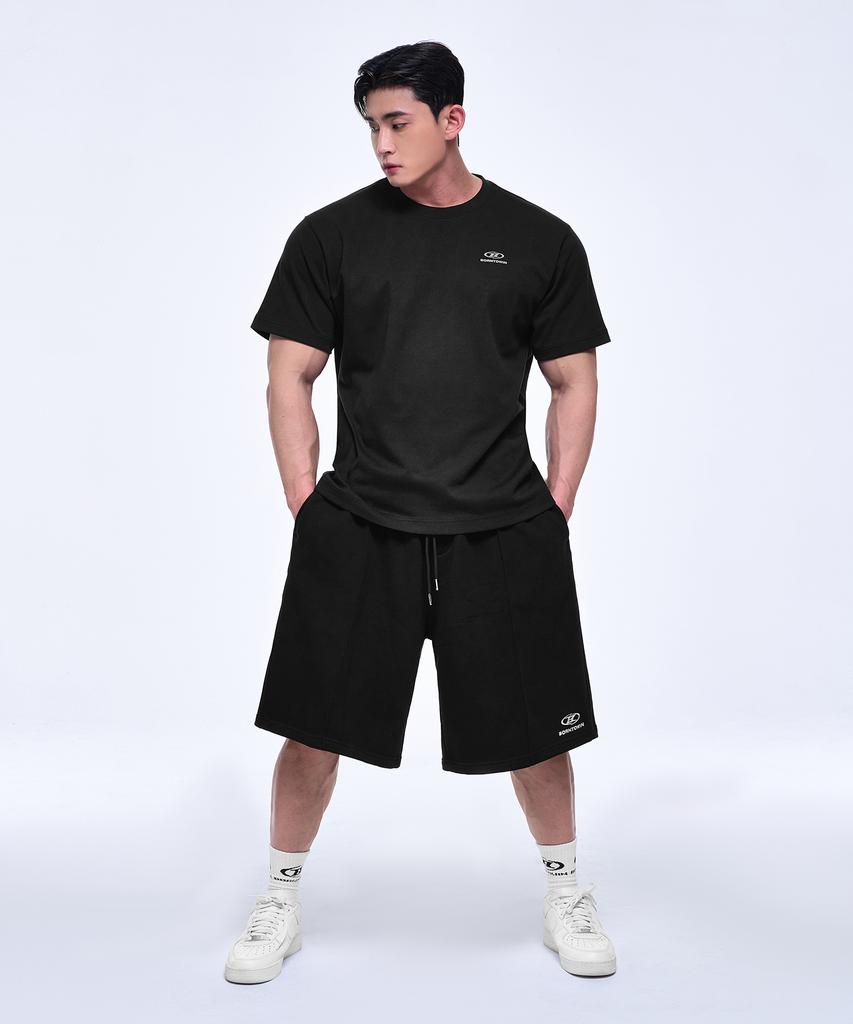 BORN TO WIN [2 Pack] Essential Pack Regular Fit T-Shirts [Black White]