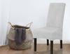 Cover Chair Thick Velvet Light Grey Size L Large High Backrest 70Cm