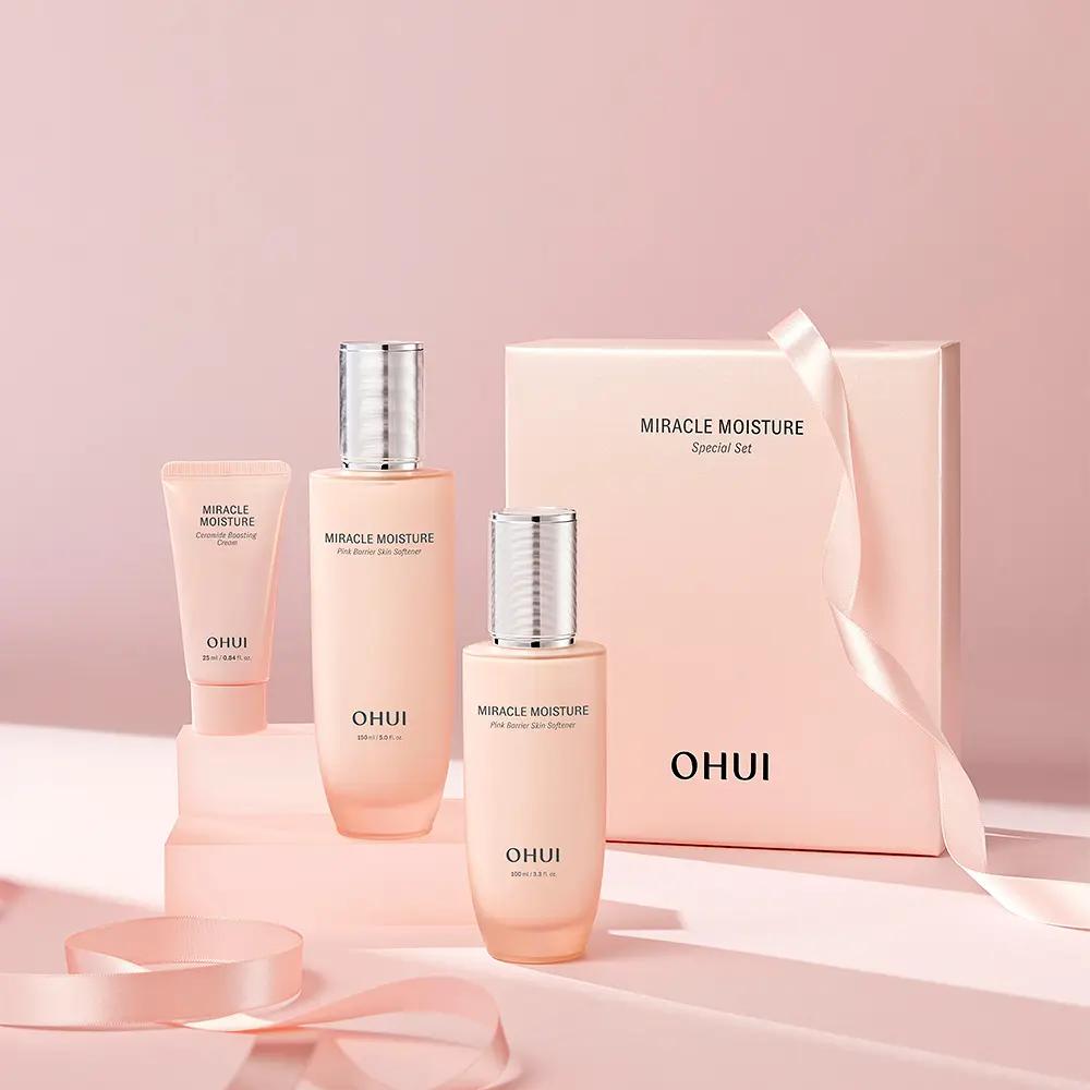 OHUI Pink Barrier Moisturizing Skin Softener 150ml + Emulsion 100ml Kit
