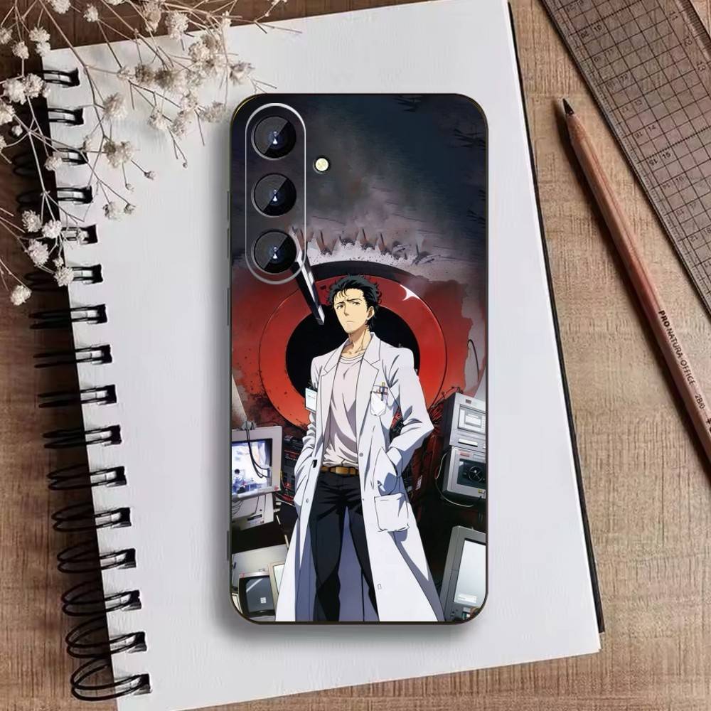 STEINS GATE F-Rintaro O-Okabe Phone Case For Samsung Galaxy A73,21,22,32,71,53,52,51,80,5G Soft Black Cover