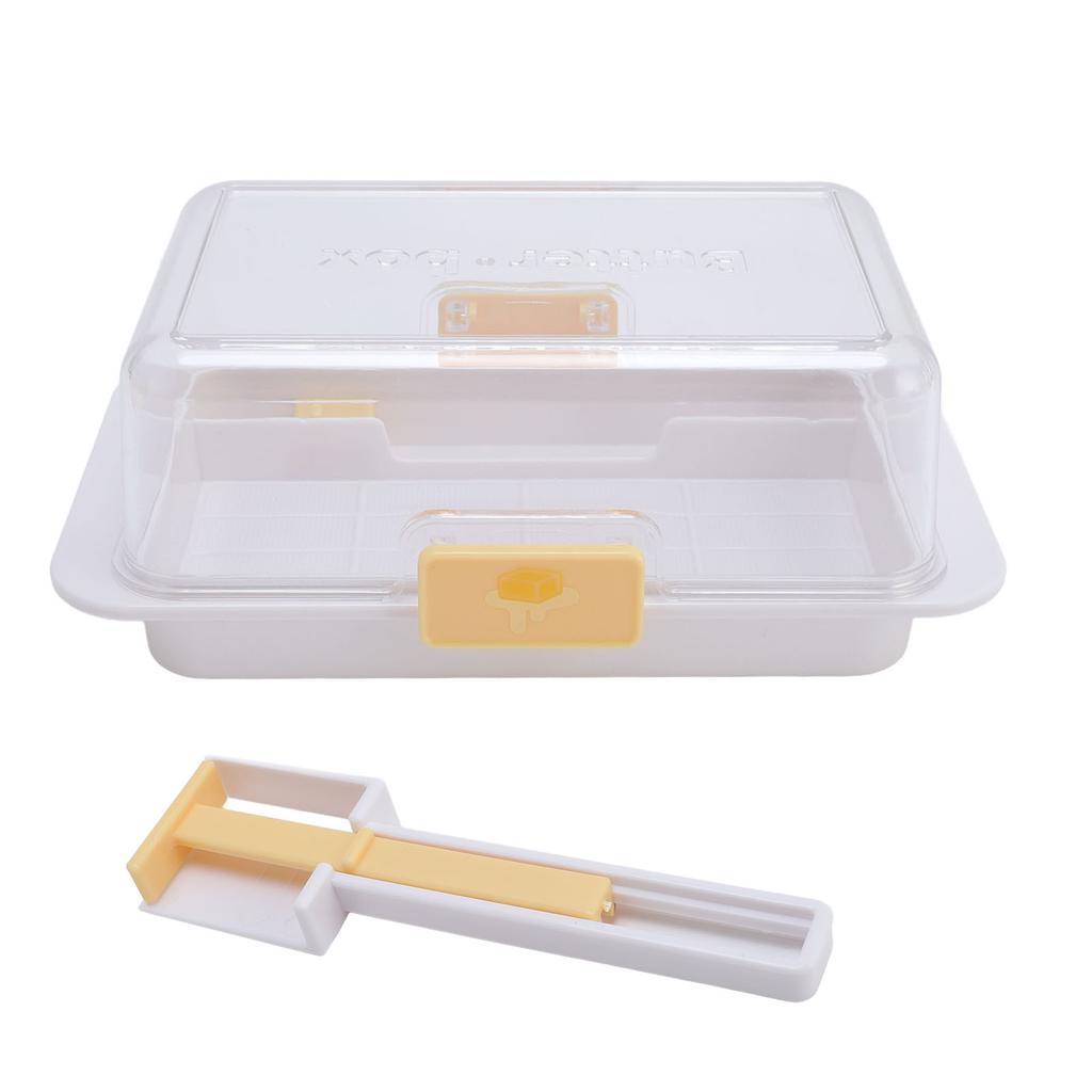 Airtight Butter Dish Reusable Dishwasher Safe Butter Holder with Cutting Tool for 500g Cheese