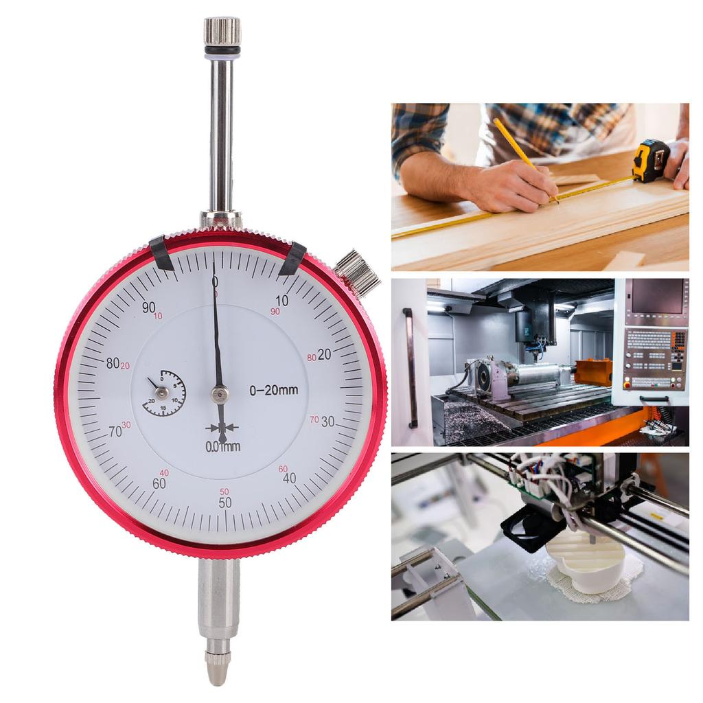   Indicator Pointer Type   Test Indicator for Machining Vehicle Industrial Applications 0-20mm Range 0.01mm Accuracy