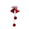 Nordic Flocked Bells Christmas Ornament Christmas Ball Hanging Pendant Christmas Tree Decorations for Home Decoration
