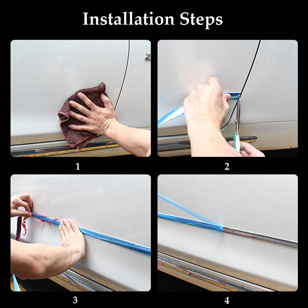 5m Exterior Car Chrome Body Strip Bumper Auto Door Protector Moulding Styling Trim Car Lamp Sticker Window Trim Exterior Trim
