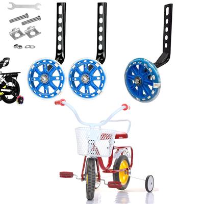 Training Wheels Bicycle Stabiliser Mounted Kit for 12 14 16 18 20 Inch Kids Single Speed Bikes