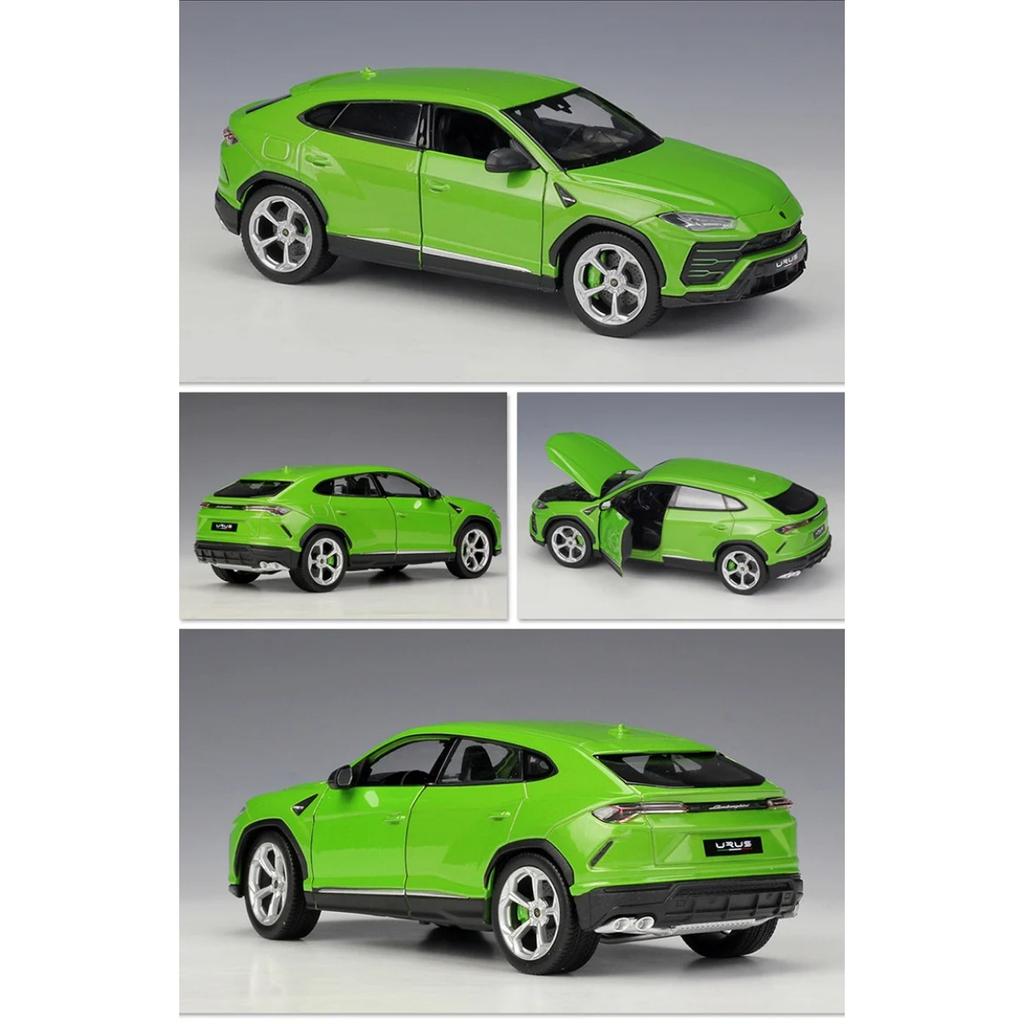 WELLY 1/24 Lamborghini URUS SUV Alloy Sports Car Model Diecasts Metal Racing Car Vehicles Model Simulation Collection Kids Gifts
