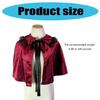 Renaissances Cloak Halloween Medieval Costume Cosplay Short Cape Velvets Laces Cape for Kids Adult Thin Cape Cloak Gifts