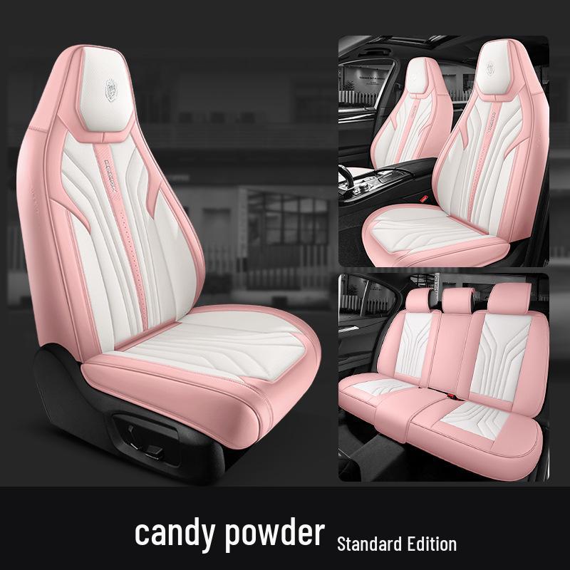 Leather Headrest Car Seat Cushion for BYD Dolphin, Song, Qin Plus DMi Pro EV - Universal Fit