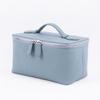 Handmade Cowhide Makeup & Toiletry Bag - Large Capacity, Portable Lipstick Storage