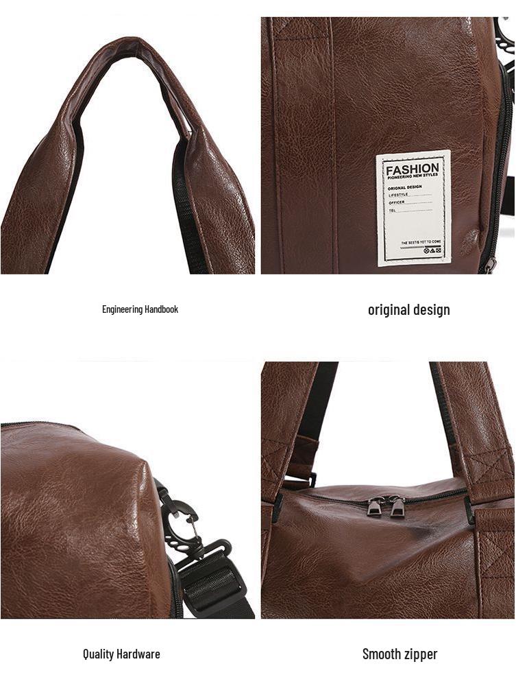 Large-Capacity Travel Duffel Bag with Shoe Compartment, Dry/Wet Separation, for Business, Gym, or Short Trips