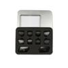 12pcs Matte Black Car Door Memory Lock Switch Button Cover For Benz W204 W212 SU