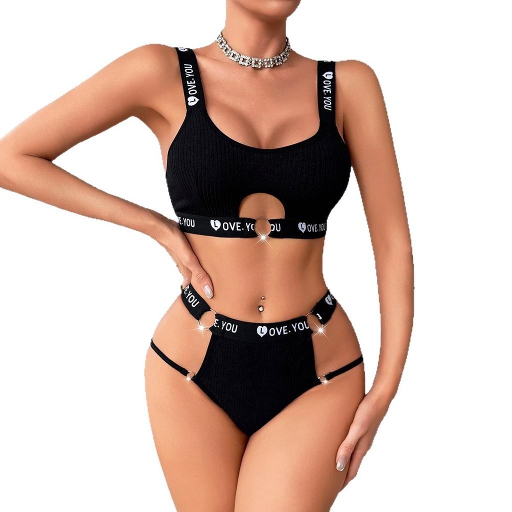 Liebesbrief Träger Sport Camisole BH Fitness Weste Set