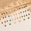 Clover Necklace with 7 Flowers, Double-sided Mother of Pearl Necklace, 18K Real Gold Plated, Colorfast Collarbone Chain