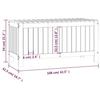 VidaXL Boîte de rangement de jardin Marron miel 108x42,5x54cm Bois pin 823832