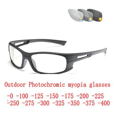 Sun Photochromic Myopia Eyeglasses Optical Men Finished Myopia Eyewear Prescription Sports Driving Man Sunglasses -1.0 -4.0 NX