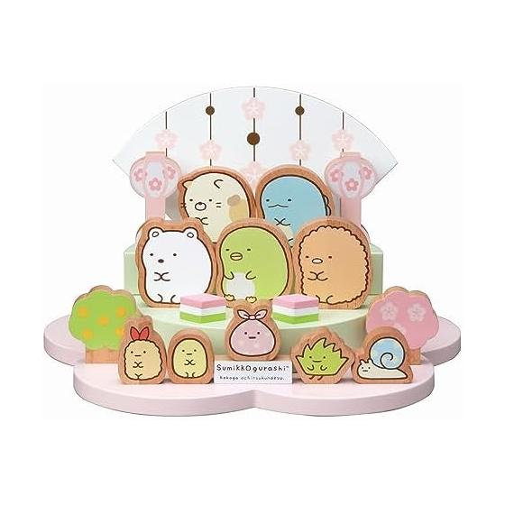 Hina dolls, Hina dolls, Sumikkogurashi, wooden dolls, Sumikkogurashi, Hinamatsuri set, wooden building blocks, cute