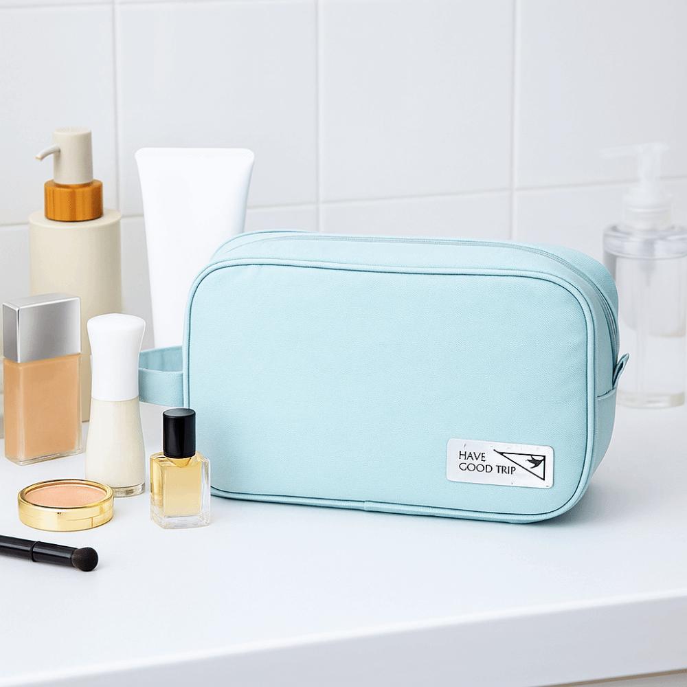 Large Capacity Travel Makeup Bag Dry Wet Separation Beauty Wash Pouch  Bathroom Organizer