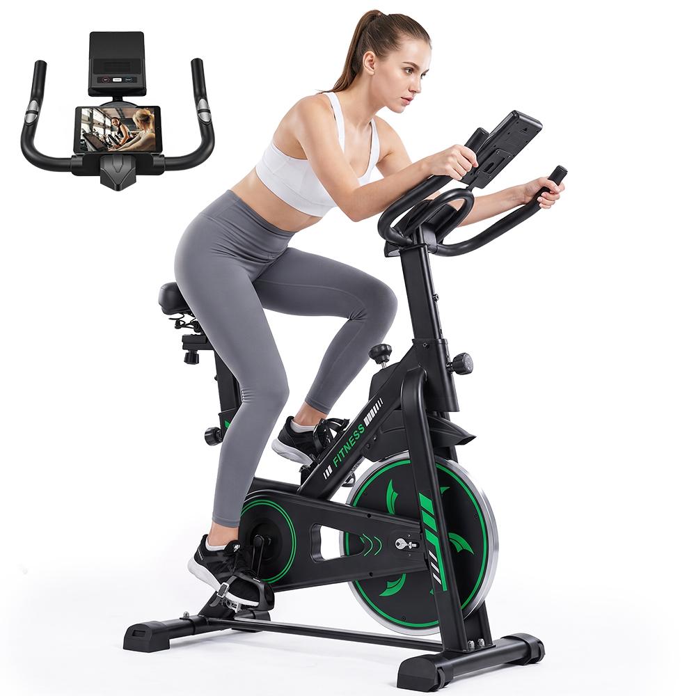 Binnenshuis Hometrainer QK118/DC002A, Elektronisch Display, 150 kg Maximale Belastbaarheid zwart