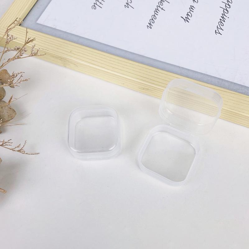 Customizable Mini Transparent Plastic Jewelry and Earplug Storage Box