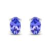 925 Sterling Silver Natural Tanzanite Stud Earrings Oval 5x3mm AAA+ Handmade Fine Jewelry Gift for Her