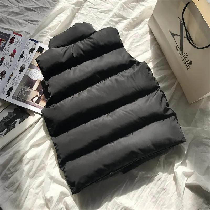 Autumn and Winter Down Coat Vest Women's Outer Wear Short Wild Waistcoat Waistcoat Lightweight  Coat Jacket Tide