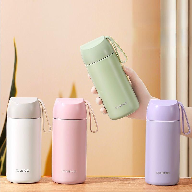 Large Capacity   Thermos Cup 520ml Vacuum Flasks Portable Stainless Steel Thermos Cup Water Bottle Travel Tea Mug Office Thermos Cup