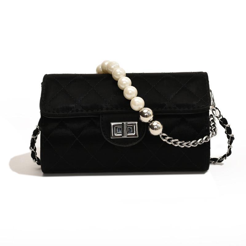 Ielgy New Chinese Style Chinese Style Niche Texture Bag Trendy Diamond Embroidery Thread Beaded Portable Shoulder Messenger Bag