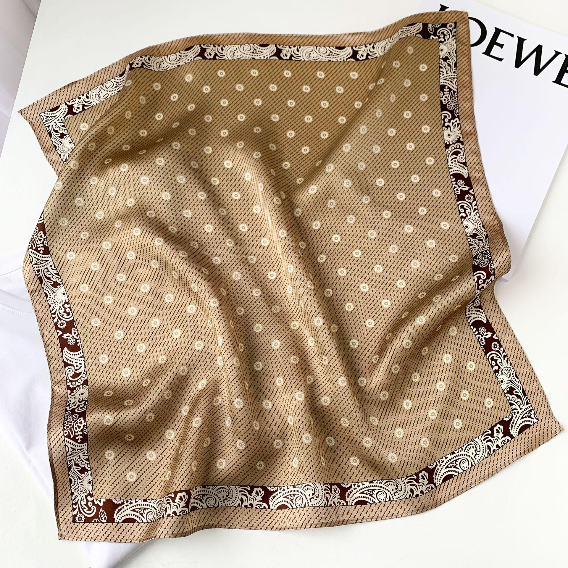 

53 * 53 см шелковичный маленький квадратный шарф многофункциональный профессиональный модный декоративный шелковый шарф для весны и осени теплая шаль 53*53cm