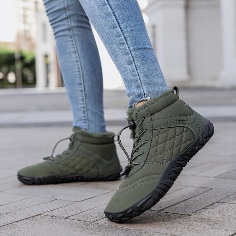 Snøstøvler for par Vanntette og sklisikre snøstøvler Varme og fritidsstøvler Overdimensjonerte sko 35-48