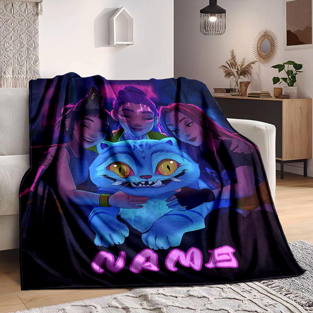 Custom 1pc Floral Fantasy Journey Blanket, Soft And Comfortable Blanket, Casual Warm, Camping Travel Blanket, Birthday Gift Q912143