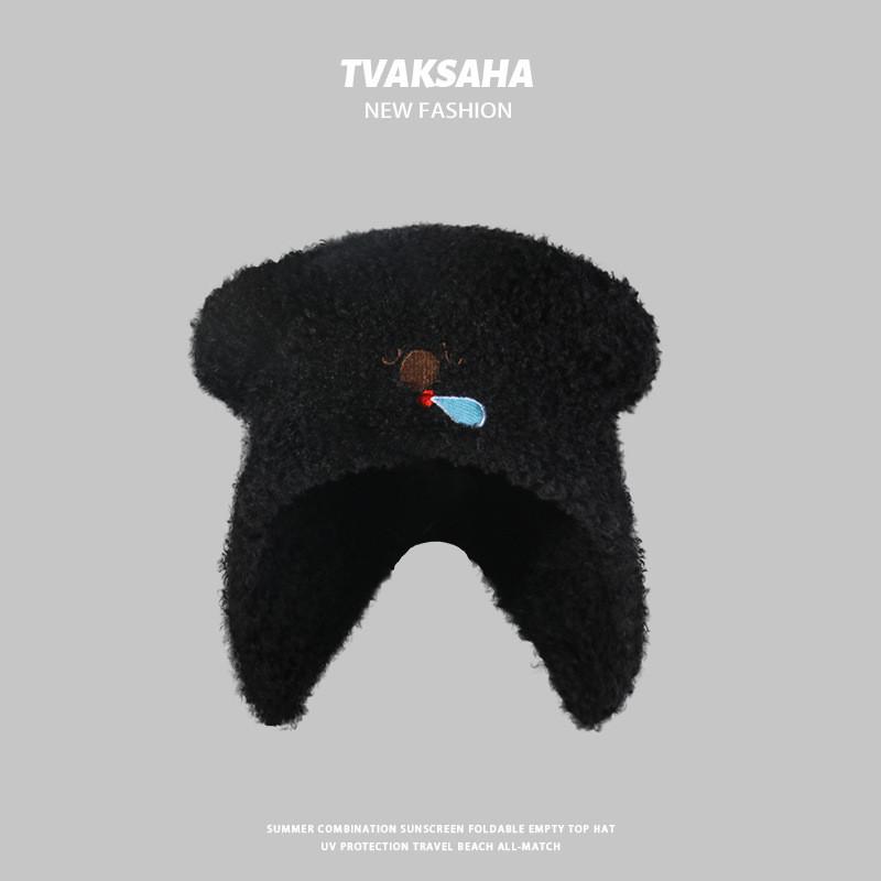 Cute Bear Ear Knit Hat For Women With Warmth And Windproof Features Perfect For Fall And Winter