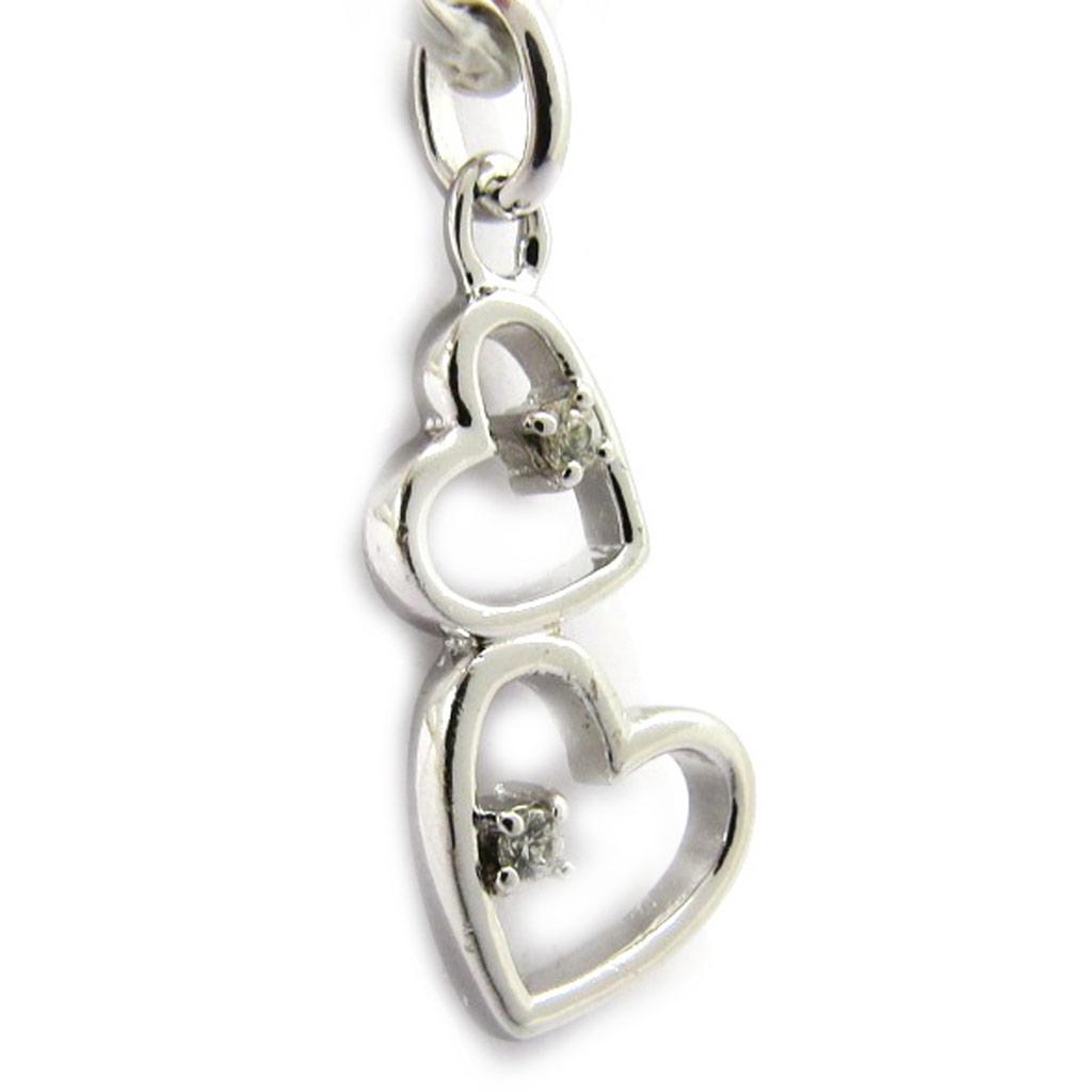 Les Trésors De Lily [L6670] - Silver Pendant 'Love' Silver White (rhodium-plated) - 20x12 Mm