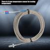 M6 Screw Thread K Type Thermocouple 2 Wire 0-400℃ Thermocouple Probe Fast Response 4M/5M Temperature Sensor 3D Printers
