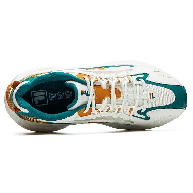 Fila Fusion Pantera Fabric Sports Comfortable Low-Top Lifestyle Shoes Men Sneaker High-Mountain-Green T12M121104FAS