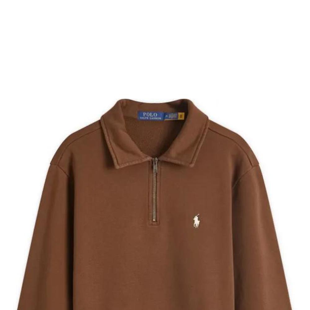 Polo Ralph Lauren Logo Embroidered Pullover Long Sleeve Sweatshirt Men Sweatshirt Light-Brown 710934601-008
