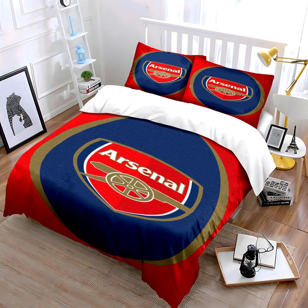 Set Biancheria da Letto Logo Arsenal Set Biancheria da Letto (1 copripiumino, 2 federe, piumino non incluso)