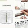 1/3/4pcs Christmas Snowman Design Bathroom Set: Shower Curtain, Toilet Cover, Bath Mat, with 12 Plastic Hooks, 182.88cm X 182.