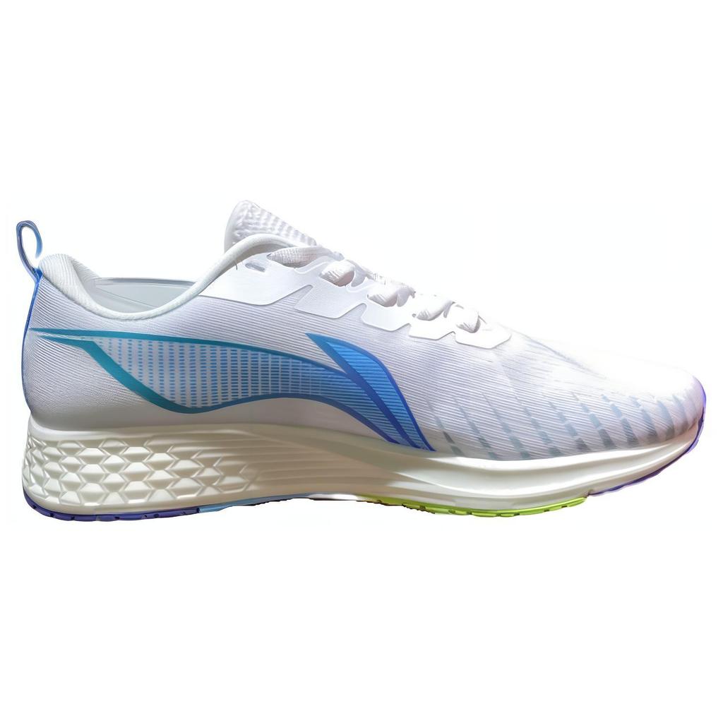 New LiNing Red Hare 4 Cushioning, Slip Resistant, And Abrasion Resistant Low Top Running Shoes Men's Blue White ARMS021-5