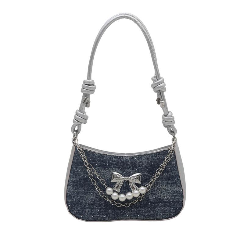 Premium French bag women's bag fashion butterfly shoulder handbag niche design hand carry armpit bag