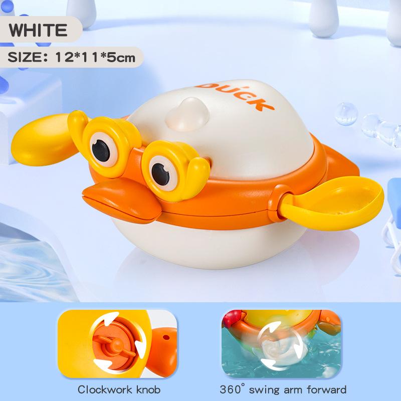 

Игрушка для игры в воде Заводная Игрушка для купания малышей Дети Младенцы Душ Ванная белый