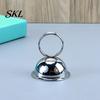 Solid Wood Table Accessory Number Holder, Metal Place Card Foodservice Split-Ring Style Weighted Holder Menu Stand for Photos, Memo, Notes,
